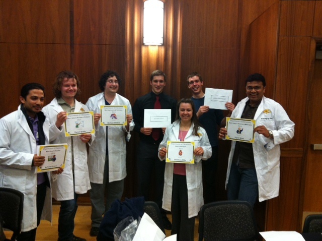 Peer Awards 2014 (Left to right: Nazmul, Daniel, Michael, Ben, Veronica, Robert, Parin)